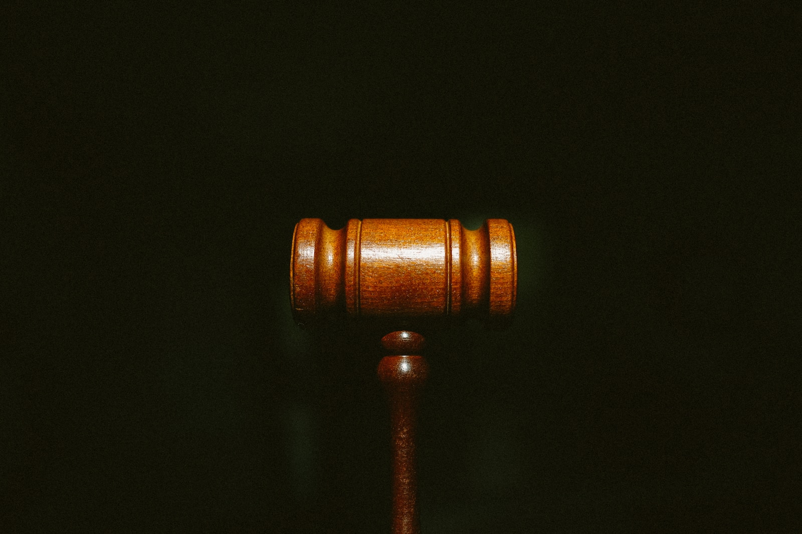 A wooden gavel.
